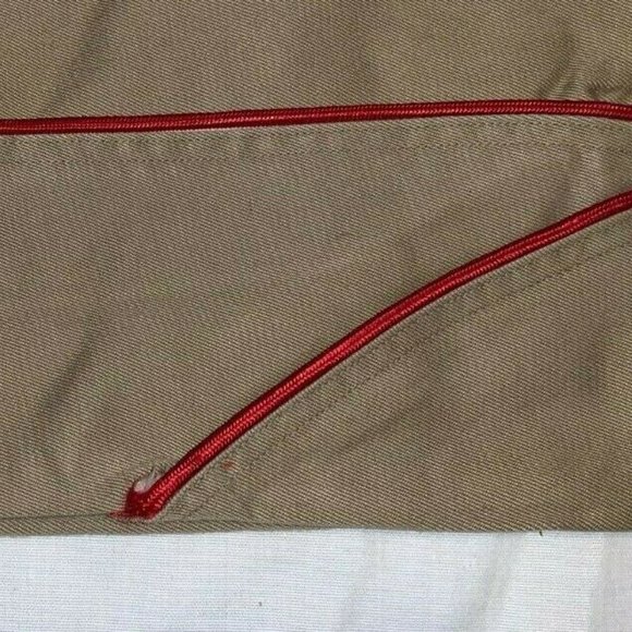 1952 KOREAN WAR ARMY sz7 1/4 GARRISON COVER CAP ARTILLERY SERVICE CORD KD 01032 - Picture 12 of 12